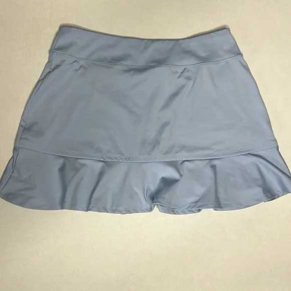 TOMMY BAHAMA Powder Blue Golf Tennis Pickleball Ruffle Skort L - Picture 5 of 5